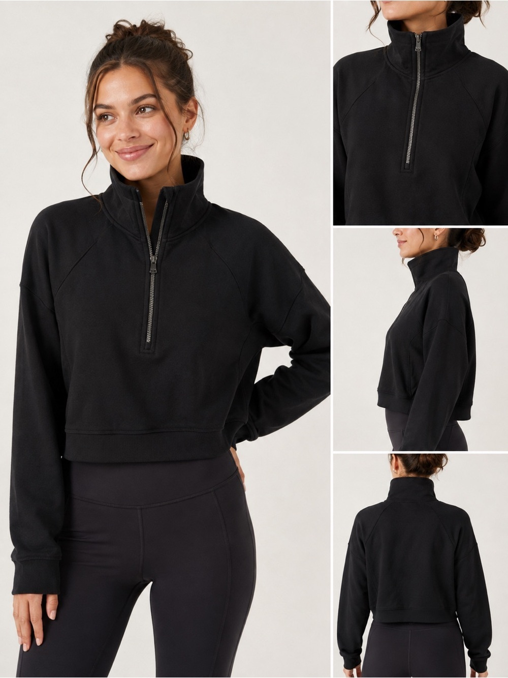 All in Motion Half-Zip Cropped Pullover – Women’s XS – NWT